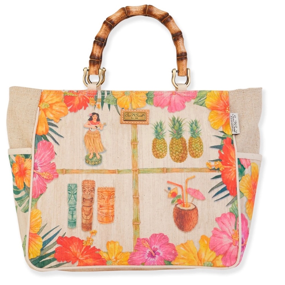 Tote Bag Tahiti Tropical NEW